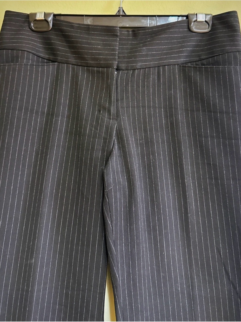Editor Wide Waistband Pinstripe Pants - Picture 3 of 6